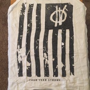 Four Year Strong flag on American Apparel tank top